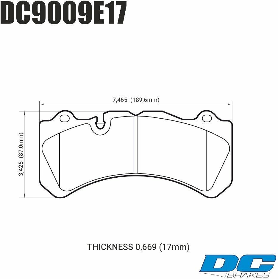 Колодки тормозные DC9009E17 DC Brakes RT. 2 Brembo 6 поршней тип J, N / PORSCHE 911 (997) от компании MetSnab - фото 1