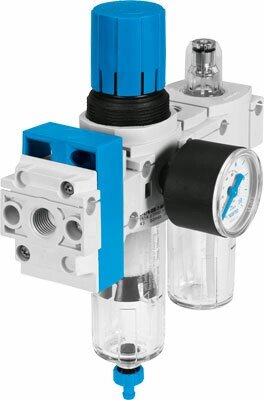 Комбинация блоков подготовки воздуха Festo FRC-1/4-DB-7-MINI-KC от компании MetSnab - фото 1