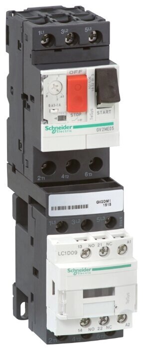 Комбинированный пускатель электродвигателя Schneider Electric GV2DM122BD от компании MetSnab - фото 1