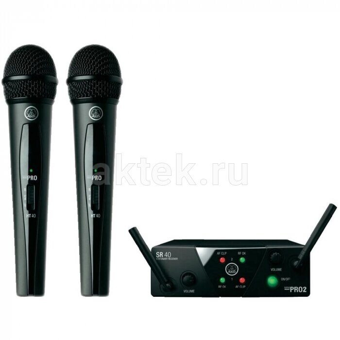 Комплект 2 радиомикрофона AKG WMS40 Mini2 Vocal Set US45AC от компании MetSnab - фото 1