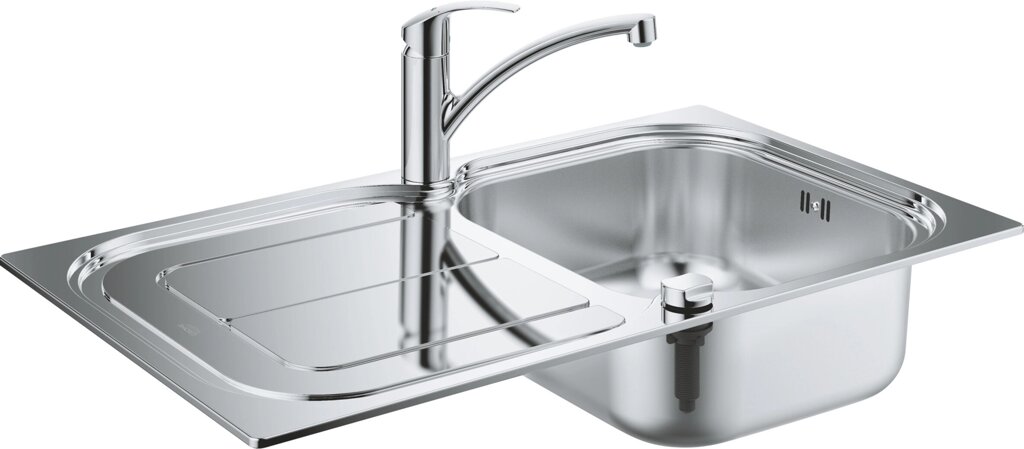 Комплект Grohe Eurosmart 31565SD0 Мойка кухонная K300 31563SD0 + Смеситель Eurosmart 33281002 для кухонной мойки от компании MetSnab - фото 1