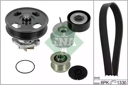 Комплект приводного ремня с насосом opel corsa d 1,3cdti +ac 529004030 Ina 529004030 от компании MetSnab - фото 1