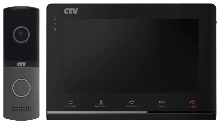 Комплектная дверная станция (домофон) CTV CTV-DP2700 IP NG черный (дверная станция) черный (домофон) от компании MetSnab - фото 1