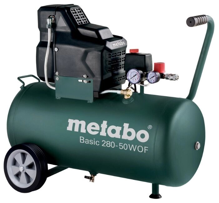 Компрессор безмасляный Metabo BASIC 280-50 W OF, 50 л, 1.7 кВт от компании MetSnab - фото 1