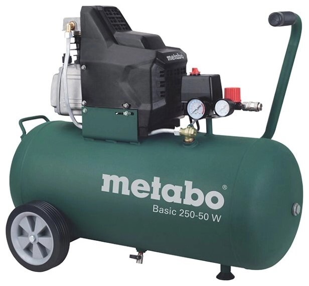 Компрессор масляный Metabo Basic 250-50 W, 50 л, 1.5 кВт от компании MetSnab - фото 1