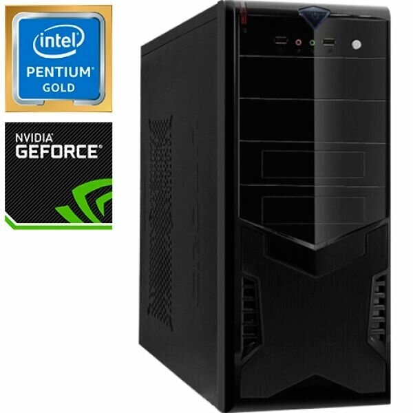 Компьютер PRO-0466850 Intel Pentium Gold G5400 3700МГц, Intel H310, 4Гб DDR4 2400МГц, SSD 240Гб, NVIDIA GeForce GT 710 от компании MetSnab - фото 1