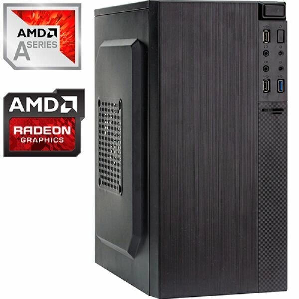 Компьютер PRO-0612397 AMD A6-9500 3500МГц, AMD A320, 16Гб DDR4 2400МГц, SSD 120Гб, HDD 1Тб, AMD Radeon R5 Graphics от компании MetSnab - фото 1