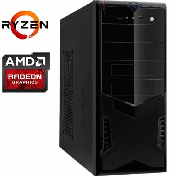 Компьютер PRO-0655900 AMD Ryzen 3 3200G 3600МГц, AMD A320, 16Гб DDR4 2666МГц, SSD 120Гб, AMD Radeon Vega 8 от компании MetSnab - фото 1