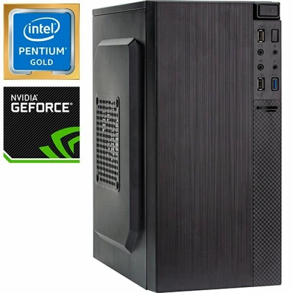 Компьютер PRO-1349467 Intel Pentium Gold G5600F 3900МГц, Intel H310, 4Гб DDR4 2400МГц, HDD 1Тб, NVIDIA GeForce GT 1030 от компании MetSnab - фото 1