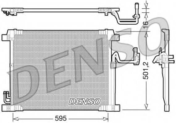 Конденсатор, кондиционер Denso DCN46012 от компании MetSnab - фото 1