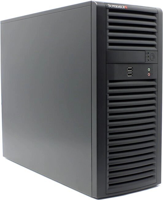 Корпус для сервера SUPERMICRO Mid-Tower 500 Black CSE-732D2-500B от компании MetSnab - фото 1