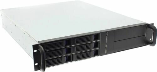 Корпус серверный 2U Procase ES206-SATA3-B-0 (6 SATA III/SAS 6Gbit hotswap HDD), черный, без блока питания, глубина от компании MetSnab - фото 1