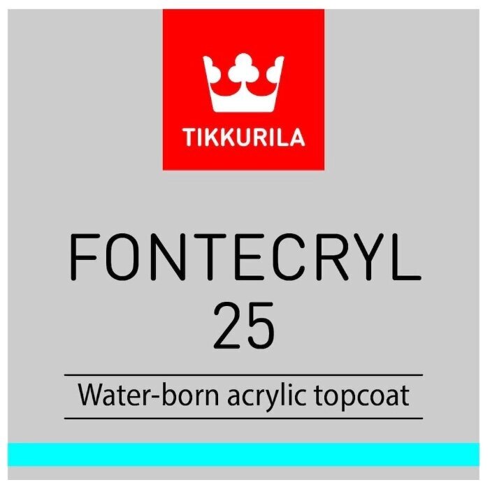 Краска акриловая Tikkurila Fontecryl 25 полуматовая от компании MetSnab - фото 1