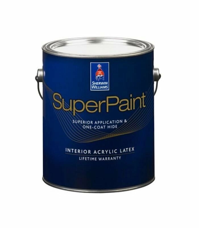 Краска для стен и потолка Sherwin Williams SuperPaint interior латексная 1 кварта (0,946л.) (5 галлонов (18,9л.)) от компании MetSnab - фото 1