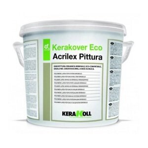 Краска Kerakoll Kerakover Eco Acrilex Pittura, органическая акриловая водная, цвет Белый, 14 л от компании MetSnab - фото 1