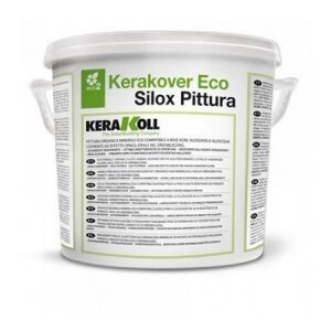 Краска Kerakoll Kerakover Eco Silox Pittura на основе водной дисперсии акрил-силоксановых смол, минеральная, цвет от компании MetSnab - фото 1