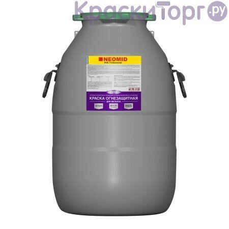 Краска огнезащитная для металла Neomid Professional 010 (60 кг) от компании MetSnab - фото 1