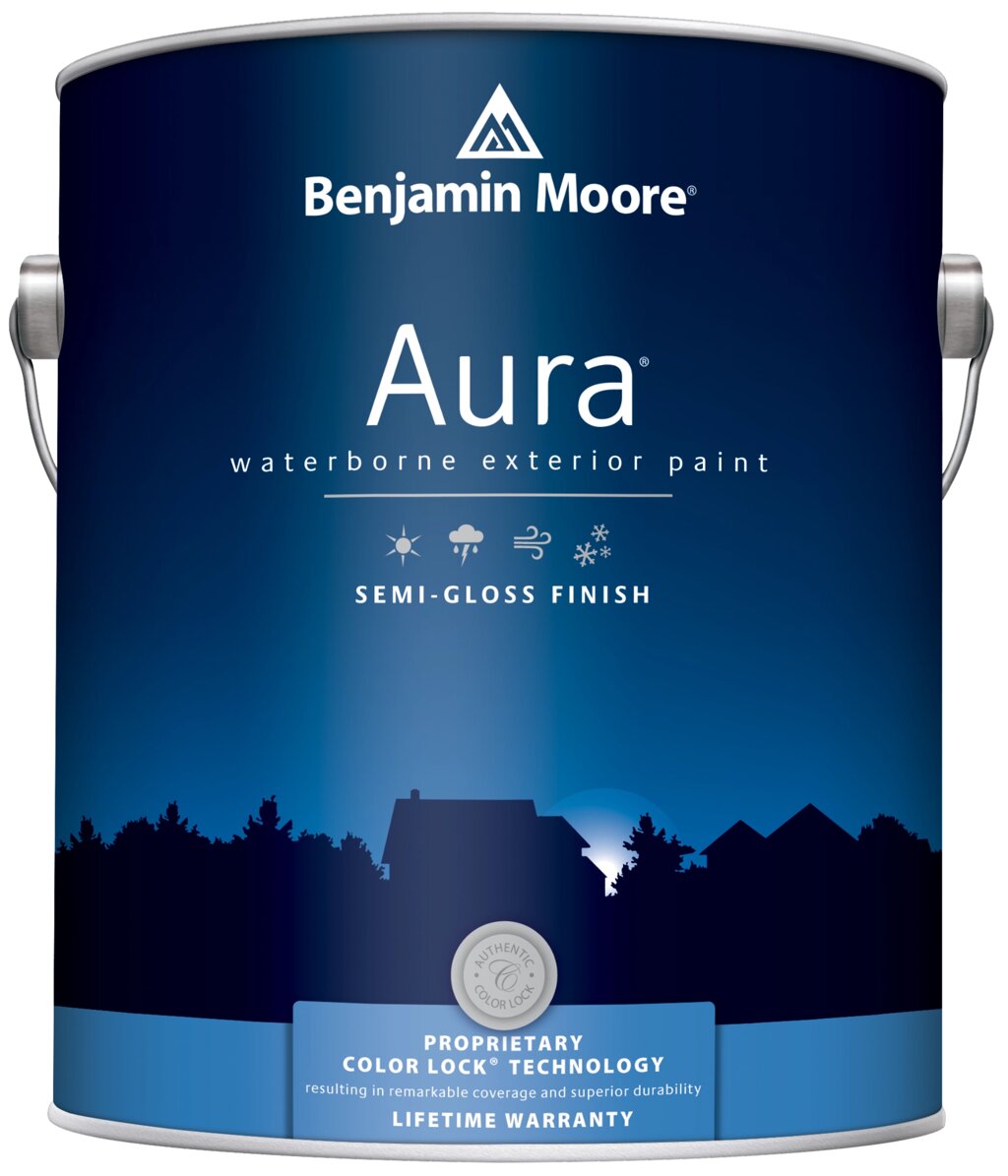 Краски для минеральных поверхностей Benjamin Moore Aura 632 Exterior Paint Semi-Gloss Finish краска для наружных работ, от компании MetSnab - фото 1