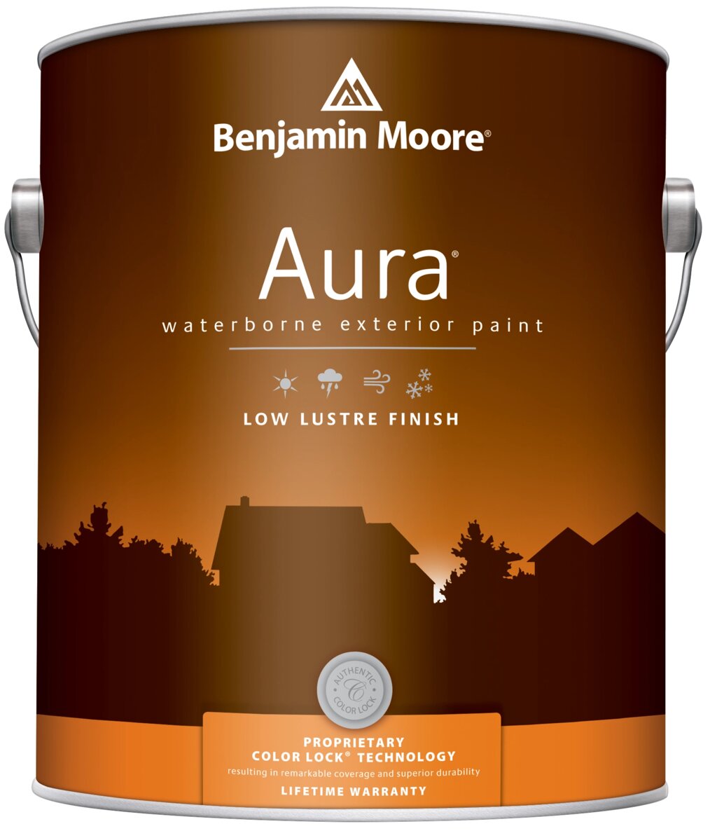 Краски для минеральных поверхностей Benjamin Moore Aura 634 Exterior Paint Low Lustre Finish краска для наружных работ, от компании MetSnab - фото 1