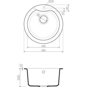 Кухонная мойка и смеситель Omoikiri Yasugata 48R-WH белый (4993133, 4994164) от компании MetSnab - фото 1