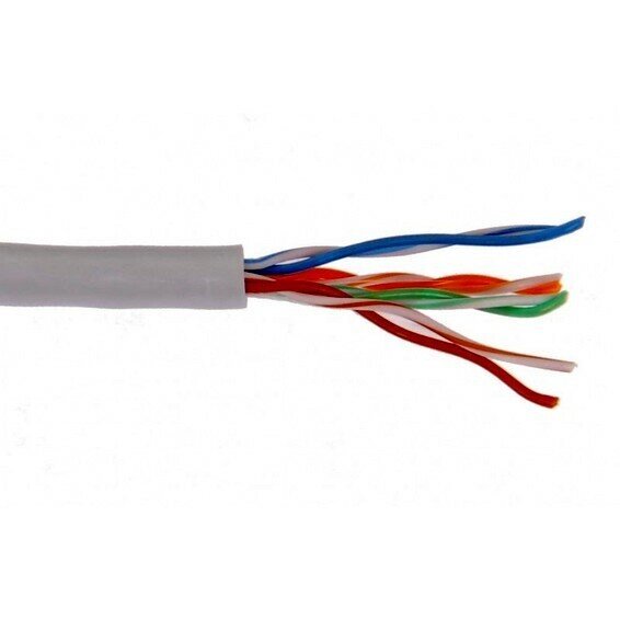 LC1-C604-121 IEK ITK Кабель связи витая пара U/UTP, кат. 6 4x2х23AWG solid, LSZH, 305м, серый от компании MetSnab - фото 1