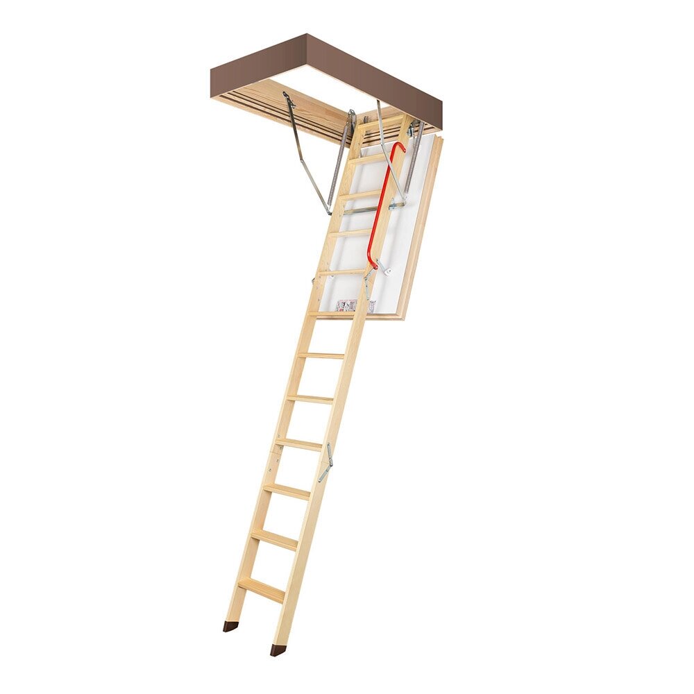 Лестница чердачная Fakro LWT деревянная 280х60х120 см от компании MetSnab - фото 1