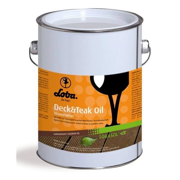 Масло для дерева Для наружных работ Loba LOBASOL Deck  Teak Oil 12 л от компании MetSnab - фото 1