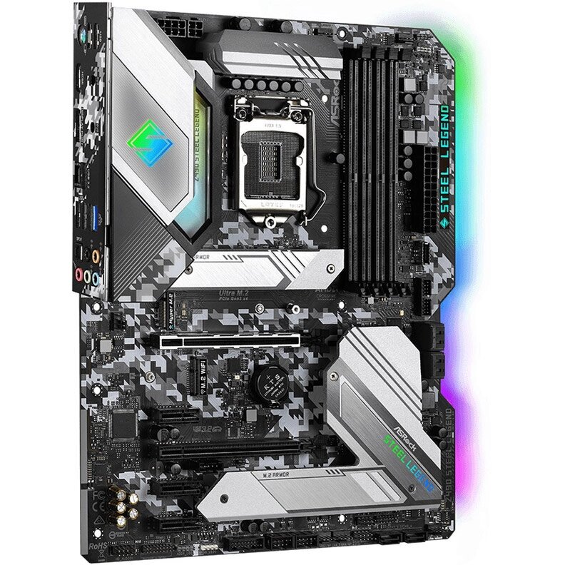 Материнская плата ASROCK Z490 STEEL LEGEND (LGA1200, ATX) от компании MetSnab - фото 1