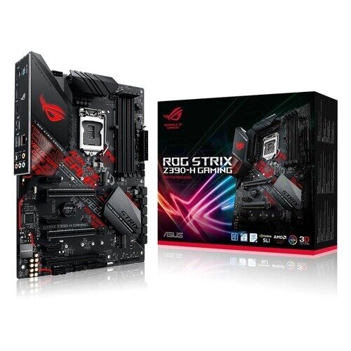 Материнская плата ASUS ROG STRIX Z390-H GAMING, LGA 1151v2, Intel Z390, ATX, Ret от компании MetSnab - фото 1