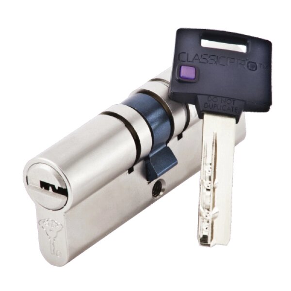 Механизм цилиндровый Mul-T-Lock Classic Pro (35x55) кл/кл Никель от компании MetSnab - фото 1