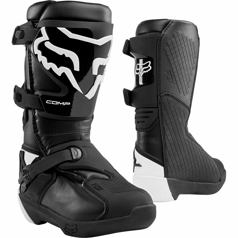 Мотоботы подростковые Fox Comp Youth Boot Black от компании MetSnab - фото 1