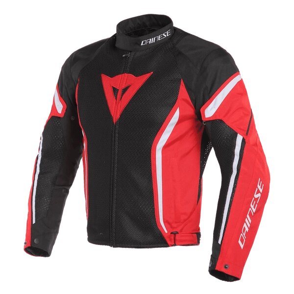 Мотокуртка Dainese Air Crono 2 Tex Текстильная 678 black/red/white 46 от компании MetSnab - фото 1