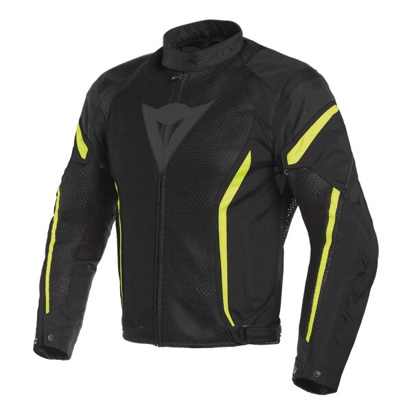 Мотокуртка Dainese Air Crono 2 Tex Текстильная n49 black/black/fluo-yellow 46 от компании MetSnab - фото 1