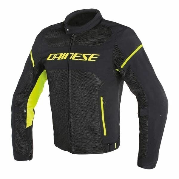 Мотокуртка Dainese Air Frame D1 Tex Текстильная n49 black/black/yellow-fluo 48 от компании MetSnab - фото 1