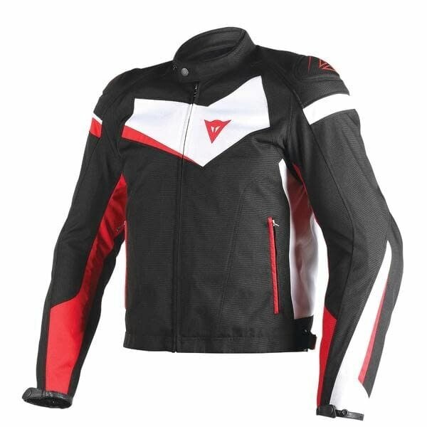 Мотокуртка Dainese Veloster Tex Текстильная 858 black/white/red 48 от компании MetSnab - фото 1