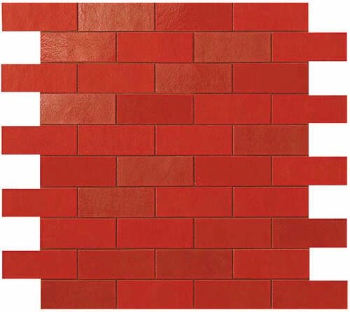 Мозаика Atlas Concorde (италия) Ewall Red MiniBrick 9EMR 305x305 мм (Керамическая плитка для ванной) от компании MetSnab - фото 1