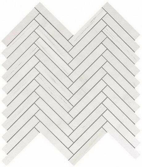 Мозаика Atlas Concorde (италия) Marvel Stone Bianco Dolomite Herringbone Wall 9SHD 300x305 мм (Керамическая плитка для от компании MetSnab - фото 1