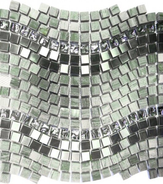 Мозаика Bars Crystal Mosaic Смеси с натуральными камнями Wave Grey PT 127 298x310 мм (Мозаика) от компании MetSnab - фото 1