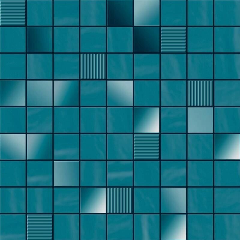 Мозаика Ibero Perlage Mosaico Turquoise 31,6x31,6 глянцевая от компании MetSnab - фото 1