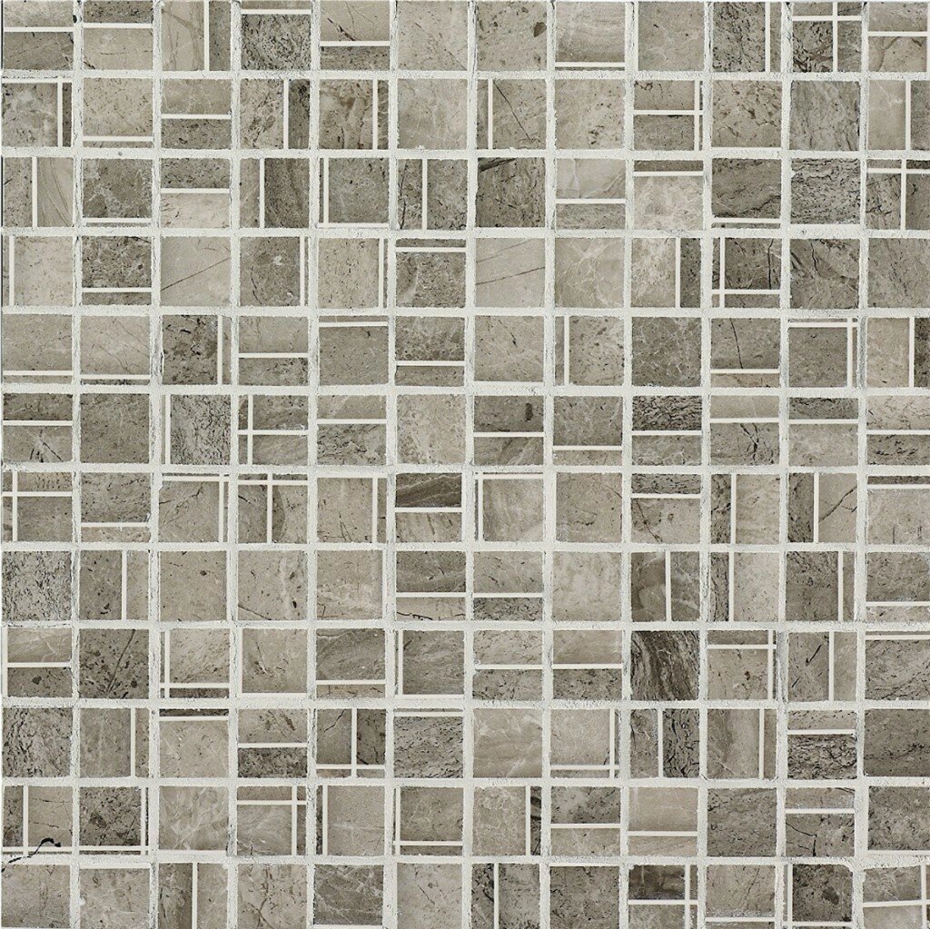 Мозаика Italgraniti Group Marmi Imperiali Mos. Grey 30x30 MM1230M 300x300 мм (Керамическая плитка для ванной) от компании MetSnab - фото 1