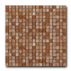 Мозаика из натурального камня ArtNatura Marble Mosaic Rosa Tea (плитка 15x15 мм), лист 305x305 мм (0,47 м2/упак.) от компании MetSnab - фото 1