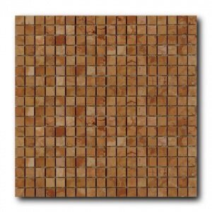 Мозаика из натурального камня ArtNatura Marble Mosaic Rosso Verona (плитка 15x15 мм), лист 305x305 мм (0,47 м2/упак.) от компании MetSnab - фото 1