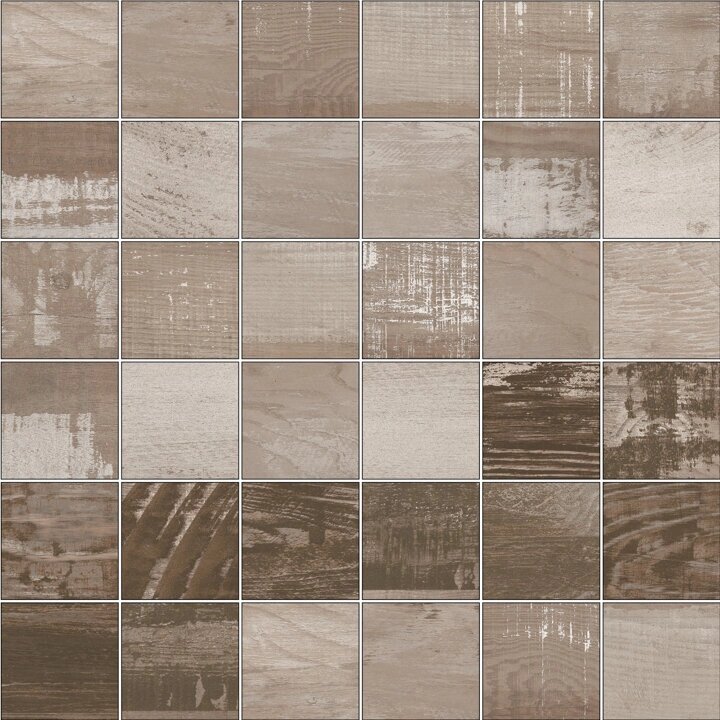 Мозаика облицовочная керамогранит Aparici Chalkwood Chalkwood Brown Nat. Mosaico 5x5_ G-3666 ( м2) от компании MetSnab - фото 1