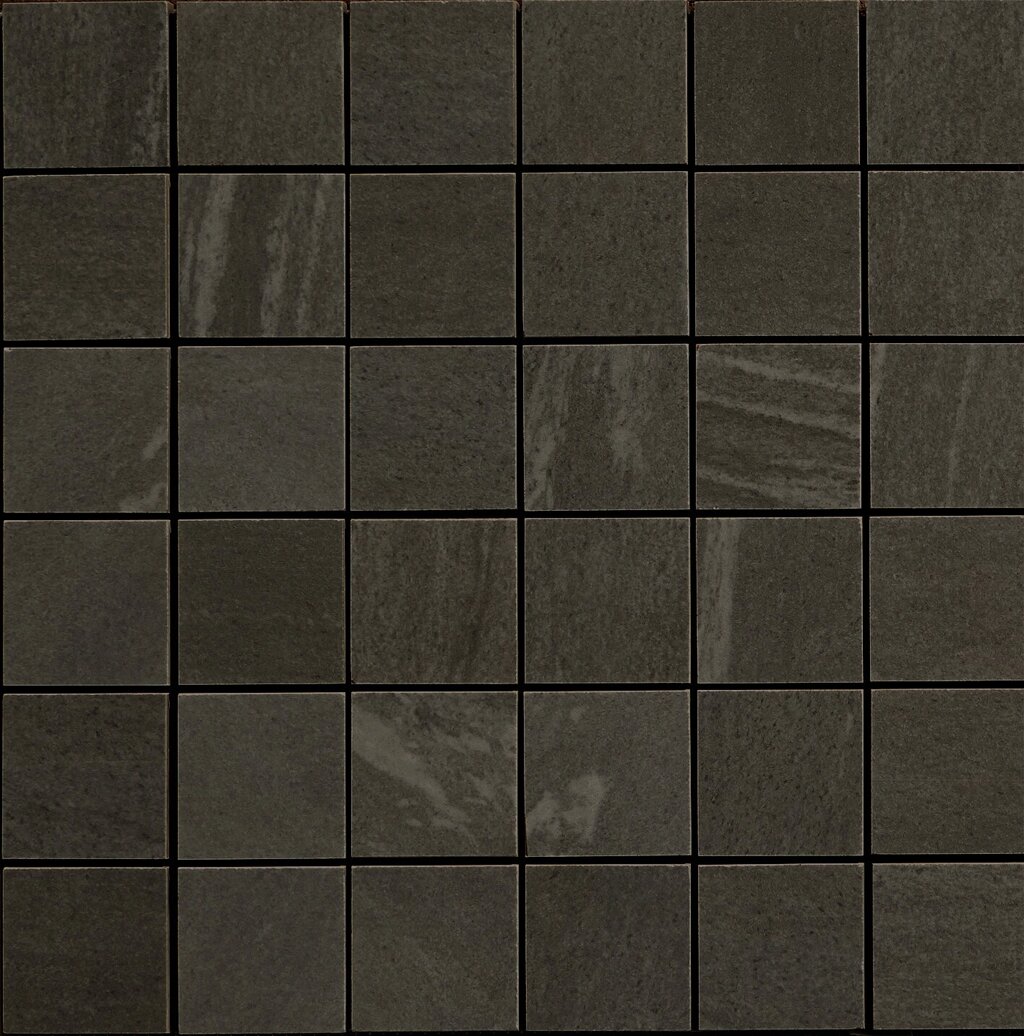 Мозаика облицовочная керамогранит Apavisa Materia Materia black natural mosaico 5x5__g-1638 ( м2) от компании MetSnab - фото 1