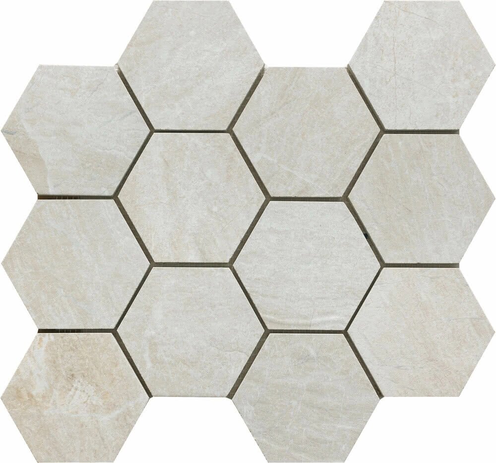 Мозаика облицовочная керамогранит Sintesi Mystone PF00008298_Mystone3034WhiteMosaicoEsagono ( м2) от компании MetSnab - фото 1