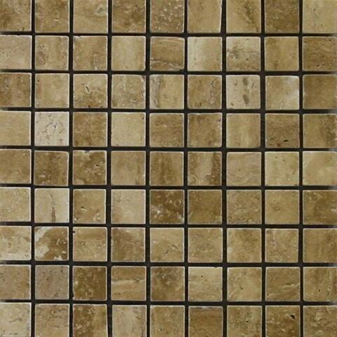 Мозаика Premium Marble Чистые Цвета Travertine Noce Polished 297x297 мм (Мозаика) от компании MetSnab - фото 1