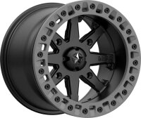 MSA M31 LOK2 Satin Black Matte Gray Ring, R14x7, 4x137 диск колесный с бедлоком для квадроциклов BRP Can-Am M31-04737 от компании MetSnab - фото 1