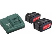 Набор аккумуляторов и зарядное устройство METABO 18V Basic-Set 4.0 2х4.0 Ач от компании MetSnab - фото 1