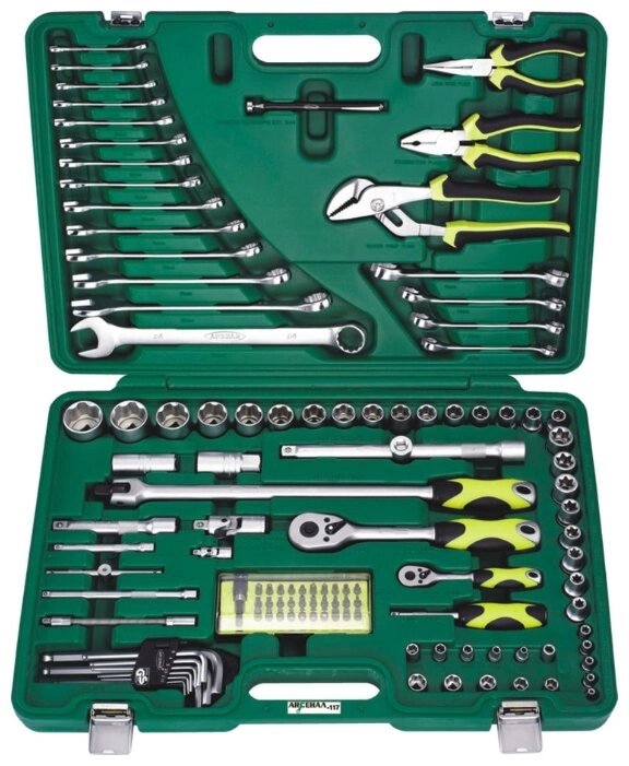 Набор автомобильных инструментов Арсенал C1412P117 (117 предм.) от компании MetSnab - фото 1