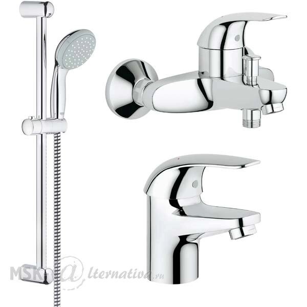 Набор для ванной комнаты Grohe Euroeco 124428 от компании MetSnab - фото 1